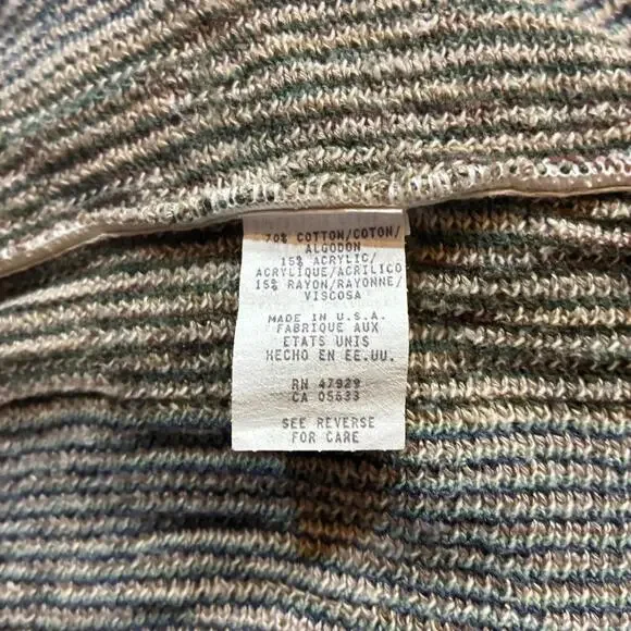 Vintage TSR Geometric Knit Abtract Earth Tone Sweater XL (Made in USA) - Picture 6 of 8
